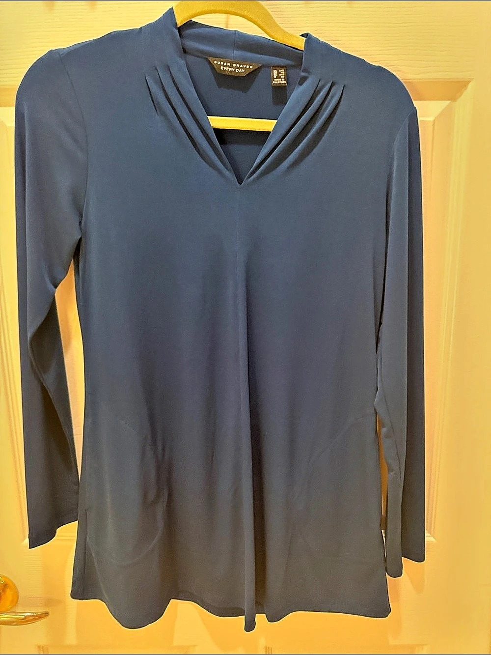 Jones New York Long Sleeve Tunic in Blue Size XXS Like New
